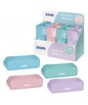 Dohe Serenity Expositor con 8 Portatodos Dobles de Silicona - Cierre con Cremallera y Tirador de Goma - Colores Surtidos