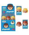 Dohe Playmobil Expositor de 24 Gomas de Borrar - Fabricadas en PVC - Con Forma de los Muñecos Playmobil