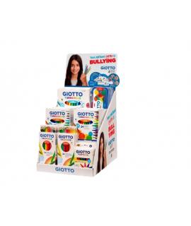 Giotto Contra el Bullyng Expositor con 40 Piezas de Rotuladores, Lapices de Colores, Acuarelas y Plastilina en Diferentes Format