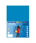 Fabrisa Pack de 25 Cartulinas 180 g/m² - Tamaño A3 - Color Azul Medio