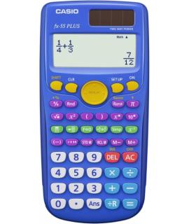 Casio FX-55 Plus Calculadora Cientifica Pantalla LCD 12 Digitos - 240 Funciones - Funcion de Potencia (Cuadrado), Calculo Expone