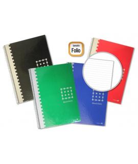 Golden Cuaderno Espiral Folio 80 Hojas 60grs 1 Raya - Margen Remarcado - Tapa Extradura - Colores Surtidos