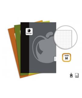 Golden Basic Pack de 10 Libretas Grapadas A4 50 Hojas 60grs Cuadricula - Colores Surtidos