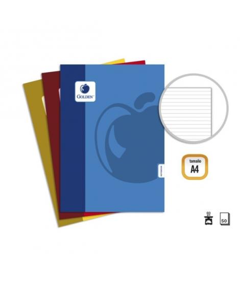 Golden Basic Pack de 10 Libretas Grapadas A4 50 Hojas 60grs 1 Raya - Colores Surtidos