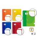 Golden Extra Cuaderno Espiral A4 80 Hojas 90grs Cuadricula 5x5 - Hojas Microperforadas con Banda de Color - Tapa Extradura Forra