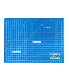 Dahle 10690 Plancha de Corte A4 22x30cm - 5 Capas con Nucleo Resistente al Corte - Lineas de Orientacion - Color Azul