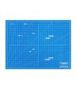 Dahle 10692 Plancha de Corte A2 45x60cm - 5 Capas con Nucleo Resistente al Corte - Lineas de Orientacion - Color Azul