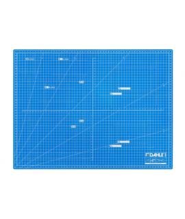Dahle 10692 Plancha de Corte A2 45x60cm - 5 Capas con Nucleo Resistente al Corte - Lineas de Orientacion - Color Azul