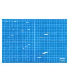 Dahle 10693 Plancha de Corte A1 60x90cm - 5 Capas con Nucleo Resistente al Corte - Lineas de Orientacion - Color Azul