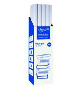 Fabrisa Rollo de Forro para Libros 80µ 0.5x3m - Polipropileno - Alta Resistencia a Arañazos y Marcas