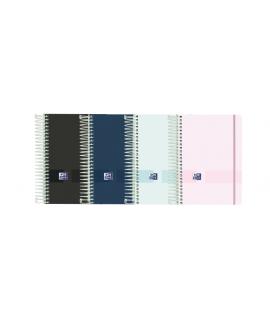 Oxford Live & Go Agenda Escolar 25/26 Espiral Semana Vista - Tamaño 8º - Tapa de Plastico Opaco - Esquinas Microperforadas - Esp