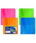 Bismark Pack de 8 Forros para Libros 305mm Polipropileno de Colores Neon - Solapa Ajustable - Facil Forrado en 3 Pasos - Sin Nec