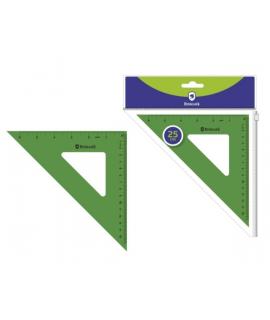 Bismark Escuadra Acrilica 25cm - Alta Calidad - Funda con Cierre - Color Verde
