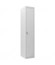 Cromad Taquilla Metalica 1 Puerta - 2 Estantes y una Barra para Colgar - Color Gris