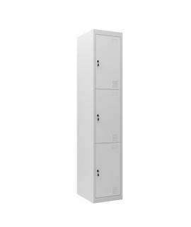 Cromad Taquilla Metalica 3 Puertas - Color Gris