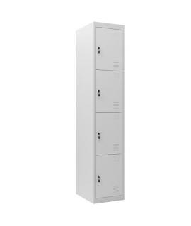 Cromad Taquilla Metalica 4 Puertas - Color Gris
