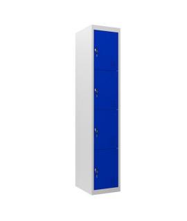 Cromad Taquilla Metalica 4 Puertas - Color Azul