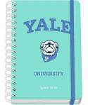 Dohe Yale Dog Agenda Escolar 25/26 Espiral Wire’o A5 - Semana Vista - Papel 80g/m2 - 4 Hojas de Pegatinas - Cubierta de Carton P