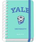 Dohe Yale Dog Agenda Escolar 25/26 Espiral Wire’o A6 - Dia Pagina - Papel 80g/m2 - 4 Hojas de Pegatinas - Cubierta de Carton Pla