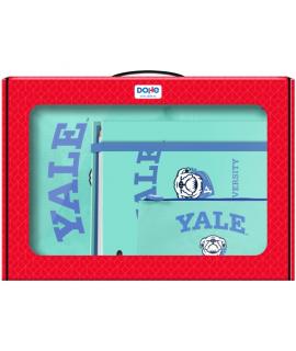Dohe Yale Dog Pack de Mochila + Carpeta A4 Recambio + Portatodo Triple - Todo en un Maletin Perfecto para Regalo