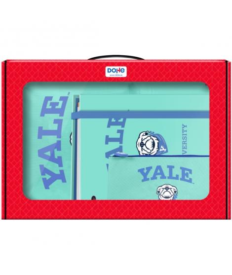 Dohe Yale Dog Pack de Mochila + Carpeta A4 Recambio + Portatodo Triple - Todo en un Maletin Perfecto para Regalo