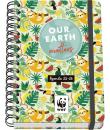 Dohe WWF Tropic Agenda Escolar 25/26 Espiral Wire’o A5 - Semana Vista - Papel 80g/m2 - 4 Hojas de Pegatinas - Cubierta de Carton