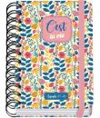 Dohe C´est la Vie Agenda Escolar 25/26 Espiral Wire’o A6 - Dia Pagina - Papel 80g/m2 - 4 Hojas de Pegatinas - Cubierta de Carton
