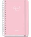 Dohe Serenity Agenda Escolar 25/26 Espiral Wire’o A5 - Semana Vista - Papel 80g/m2 - 4 Hojas de Pegatinas - Cubierta de Carton P