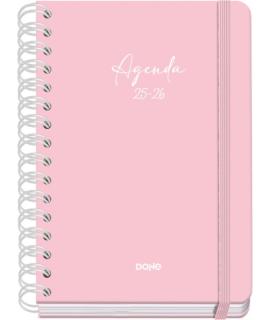 Dohe Serenity Agenda Escolar 25/26 Espiral Wire’o A5 - Semana Vista - Papel 80g/m2 - 4 Hojas de Pegatinas - Cubierta de Carton P