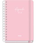 Dohe Serenity Agenda Escolar 25/26 Espiral Wire’o A5 - Semana Vista - Papel 80g/m2 - 4 Hojas de Pegatinas - Cubierta de Carton P