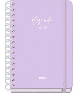 Dohe Serenity Agenda Escolar 25/26 Espiral Wire’o A5 - Semana Vista - Papel 80g/m2 - 4 Hojas de Pegatinas - Cubierta de Carton P