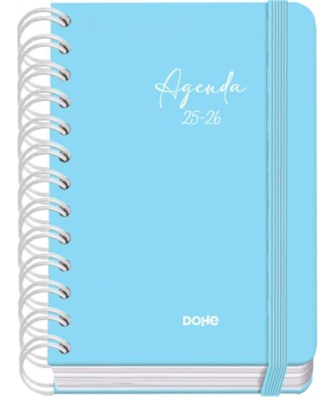 Dohe Serenity Agenda Escolar 25/26 Espiral Wire’o A6 - Dia Pagina - Papel 80g/m2 - 4 Hojas de Pegatinas - Cubierta de Carton Pla