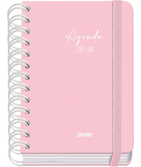 Dohe Serenity Agenda Escolar 25/26 Espiral Wire’o A6 - Dia Pagina - Papel 80g/m2 - 4 Hojas de Pegatinas - Cubierta de Carton Pla