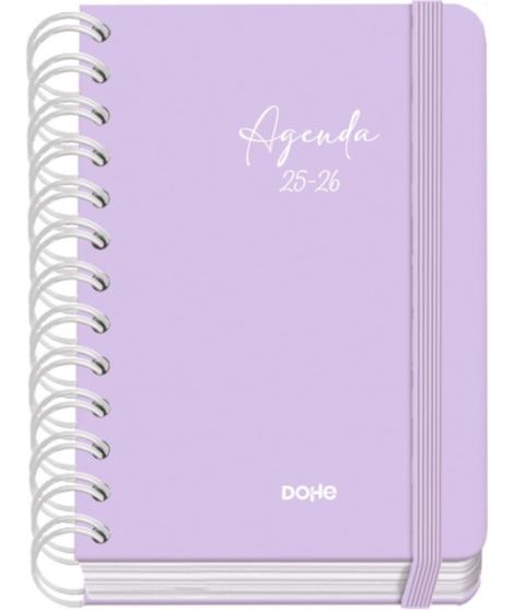 Dohe Serenity Agenda Escolar 25/26 Espiral Wire’o A6 - Dia Pagina - Papel 80g/m2 - 4 Hojas de Pegatinas - Cubierta de Carton Pla
