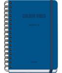 Dohe Colour Vibes Agenda Escolar 25/26 Espiral Wire’o A5 - Semana Vista - Papel 80g/m2 - 4 Hojas de Pegatinas - Cubierta de Cart