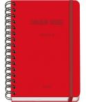 Dohe Colour Vibes Agenda Escolar 25/26 Espiral Wire’o A5 - Semana Vista - Papel 80g/m2 - 4 Hojas de Pegatinas - Cubierta de Cart