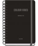 Dohe Colour Vibes Agenda Escolar 25/26 Espiral Wire’o A5 - Semana Vista - Papel 80g/m2 - 4 Hojas de Pegatinas - Cubierta de Cart
