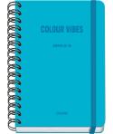 Dohe Colour Vibes Agenda Escolar 25/26 Espiral Wire’o A5 - Semana Vista - Papel 80g/m2 - 4 Hojas de Pegatinas - Cubierta de Cart