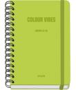 Dohe Colour Vibes Agenda Escolar 25/26 Espiral Wire’o A5 - Semana Vista - Papel 80g/m2 - 4 Hojas de Pegatinas - Cubierta de Cart