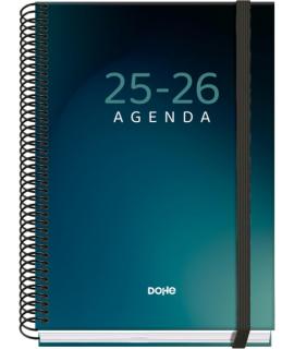 Dohe Boreal Agenda Escolar 25/26 Espiral A5 - Dia Pagina - Papel 70g/m2 - 4 Hojas de Pegatinas - Cubierta de Carton Plastificado