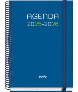 Dohe Logic Agenda Escolar 25/26 Espiral A5 - Dia Pagina - Papel 70g/m2 - 4 Hojas de Pegatinas - Cubierta de Carton Plastificado 
