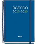Dohe Logic Agenda Escolar 25/26 Espiral A5 - Dia Pagina - Papel 70g/m2 - 4 Hojas de Pegatinas - Cubierta de Carton Plastificado 