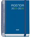 Dohe Logic Agenda Escolar 25/26 Espiral A6 - Dia Pagina - Papel 70g/m2 - 4 Hojas de Pegatinas - Cubierta de Carton Plastificado 