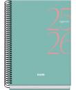 Dohe System Agenda Escolar 25/26 Espiral A5 - Semana Vista - Papel 70g/m2 - Cubierta de Carton Plastificado - Color Verde