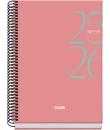 Dohe System Agenda Escolar 25/26 Espiral A5 - Dia Pagina - Papel 70g/m2 - Cubierta de Carton Plastificado - Color Rosa