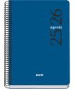Dohe Esencial Agenda Escolar 25/26 Espiral A5 - Dia Pagina - Papel 70g/m2 - Cubierta en Polipropileno - Color Azul