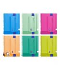 Bismark Pack de Cuaderno Espiral A4 120 Hojas 90grs Cuadricula 5x5 + Portatodo de Neopreno - Hojas Microperforadas -