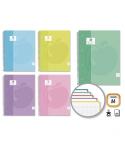 Golden Extra Cuaderno Espiral A4 80 Hojas 90grs Cuadricula 5x5 - Hojas Microperforadas con Banda de Color - Tapa Extradura Forra