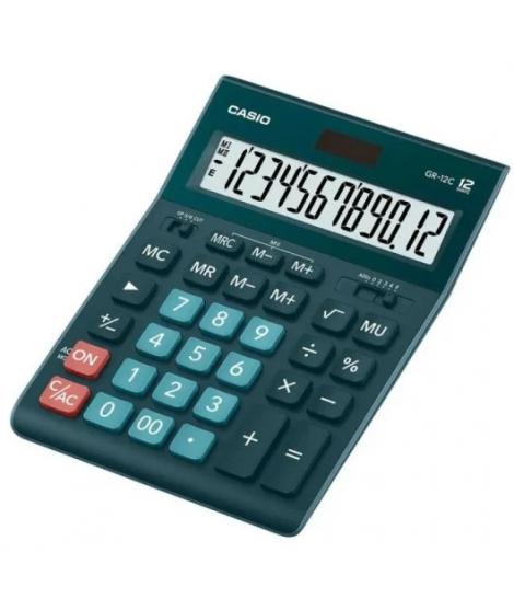 Casio GR-12C Calculadora de Sobremesa de 12 Digitos - Pantalla Extragrande - Simbolos de Comando de Funcion - Alimentacion Solar