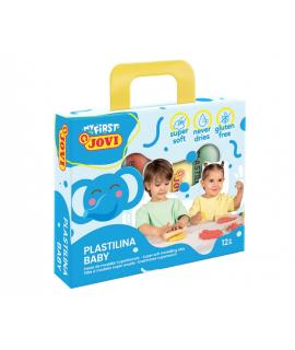 Jovi My First Plastilina Estuche de 4 Pastillas de Plastilina 38gr - Super Blanda - Estimula Creatividad y Sensibilidad Tactil -